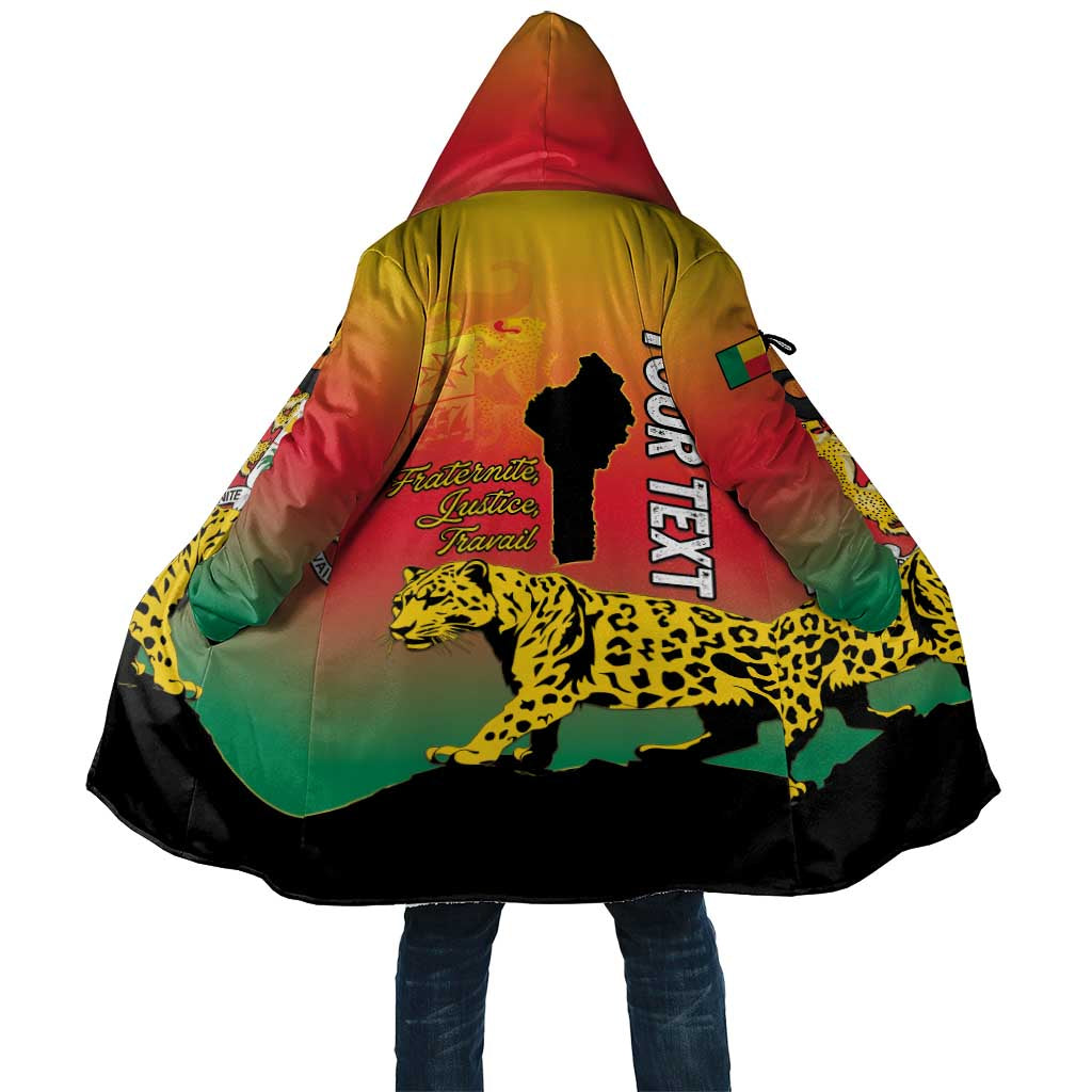 Personalized Benin National Day Cloak Leopard With Coat Of Arms