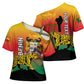 Personalized Benin National Day Cross Shoulder Shirt Leopard With Coat Of Arms