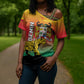 Personalized Benin National Day Cross Shoulder Shirt Leopard With Coat Of Arms