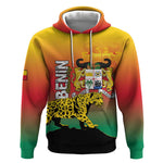 Personalized Benin National Day Hoodie Leopard With Coat Of Arms - African Pride