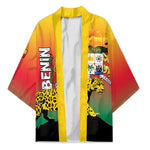 Personalized Benin National Day Kimono Leopard With Coat Of Arms