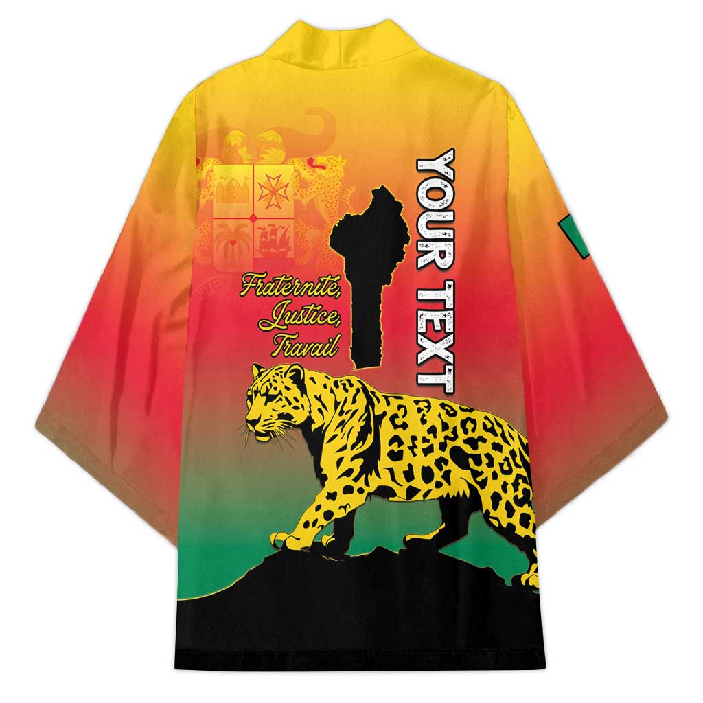 Personalized Benin National Day Kimono Leopard With Coat Of Arms