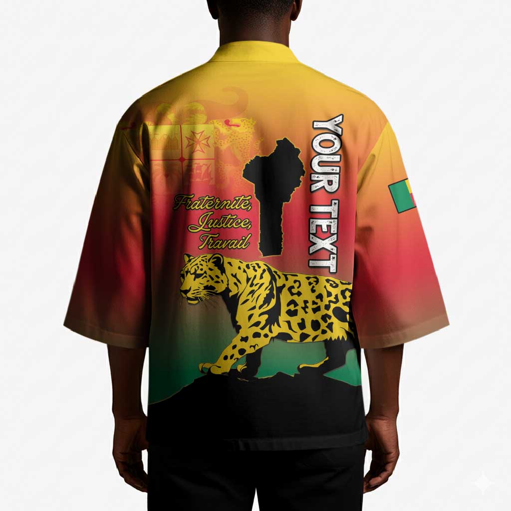 Personalized Benin National Day Kimono Leopard With Coat Of Arms