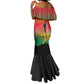 Personalized Benin National Day Mermaid Dress Leopard With Coat Of Arms - African Pride