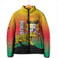 Personalized Benin National Day Padded Jacket Leopard With Coat Of Arms