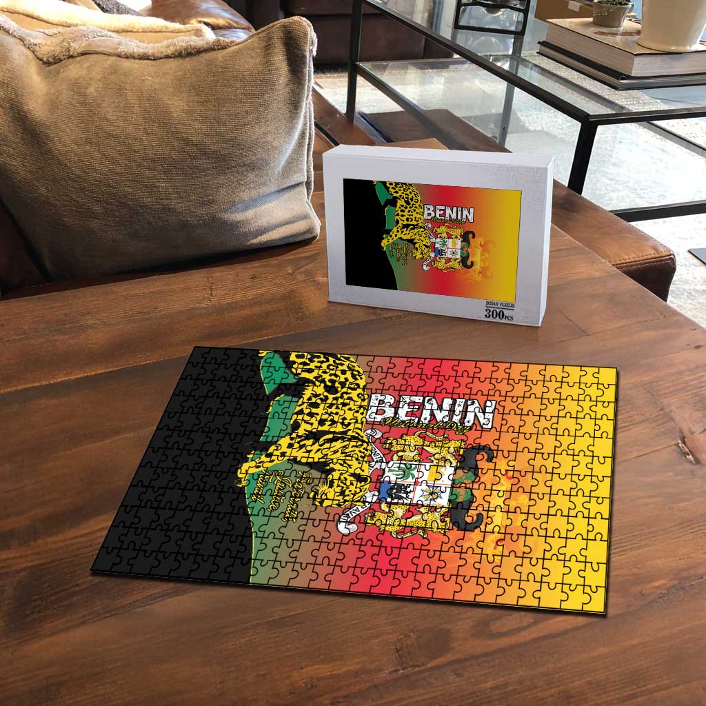 Benin National Day Puzzle Leopard With Coat Of Arms