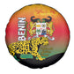 Benin National Day Spare Tire Cover Leopard With Coat Of Arms - African Pride