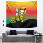 Benin National Day Tapestry Leopard With Coat Of Arms - African Pride