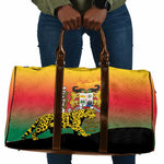 Benin National Day Travel Bag Leopard With Coat Of Arms
