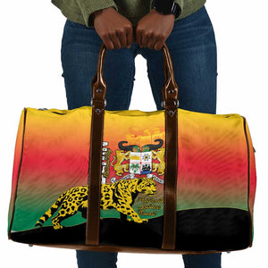 Benin National Day Travel Bag Leopard With Coat Of Arms