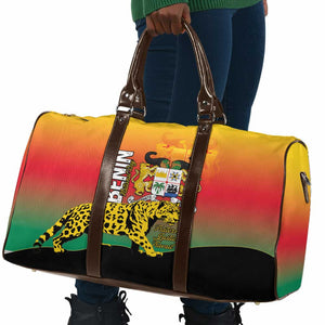 Benin National Day Travel Bag Leopard With Coat Of Arms