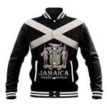 Personalized Jamaica Baseball Jacket Out of Many One People Silver Color - African Pride