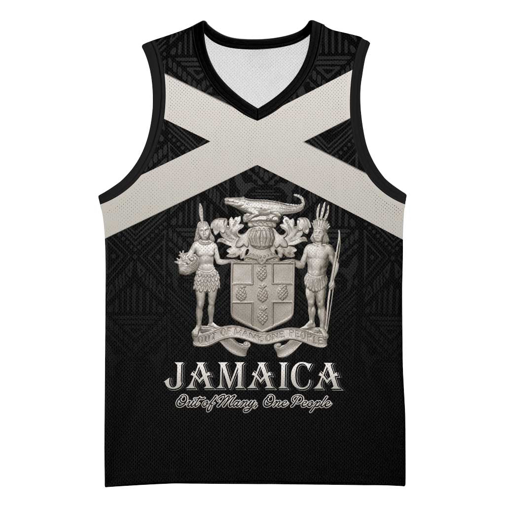 Personalized Jamaica Basketball Jersey Out of Many One People Silver Color LT15
