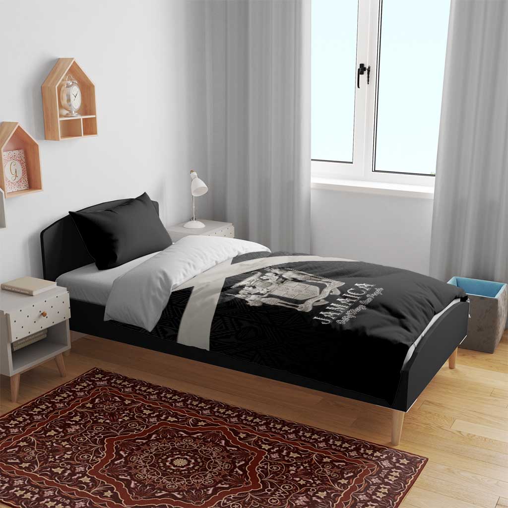 Jamaica Bedding Set Out of Many One People Silver Color - African Pride