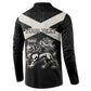 Personalized Jamaica Button Sweatshirt Coat Of Arms With Rastafarian Lion Silver Color