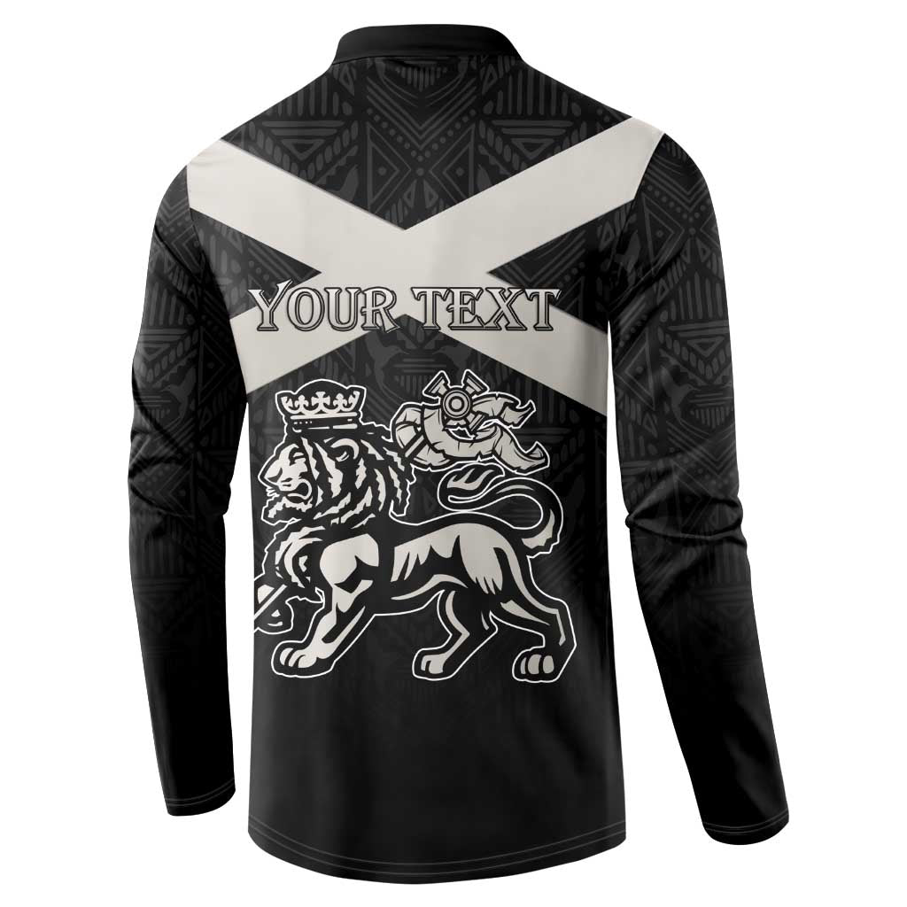 Personalized Jamaica Button Sweatshirt Coat Of Arms With Rastafarian Lion Silver Color