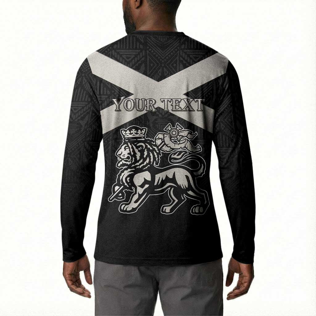 Personalized Jamaica Button Sweatshirt Coat Of Arms With Rastafarian Lion Silver Color