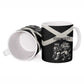 Personalized Jamaica Ceramic Mug Coat Of Arms With Rastafarian Lion Silver Color