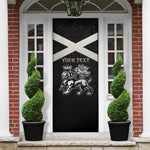Personalized Jamaica Door Cover Coat Of Arms With Rastafarian Lion Silver Color