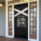 Personalized Jamaica Door Cover Coat Of Arms With Rastafarian Lion Silver Color