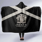 Jamaica Hooded Blanket Out of Many One People Silver Color - African Pride