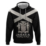Personalized Jamaica Hoodie Out of Many One People Silver Color - African Pride