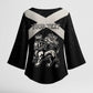 Personalized Jamaica Kimono Sleeve Blouse Coat Of Arms With Rastafarian Lion Silver Color