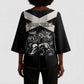 Personalized Jamaica Kimono Sleeve Blouse Coat Of Arms With Rastafarian Lion Silver Color