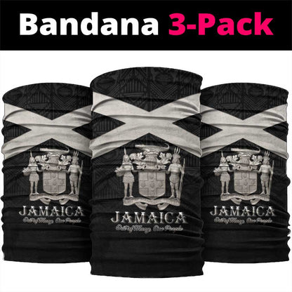 Jamaica Neck Gaiter Out of Many One People Silver Color LT15