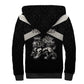 Personalized Jamaica Sherpa Hoodie Out of Many One People Silver Color - African Pride