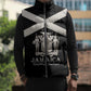 Personalized Jamaica Sleeveless Puffer Jacket Coat Of Arms With Rastafarian Lion Silver Color
