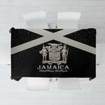Jamaica Tablecloth Out of Many One People Silver Color - African Pride