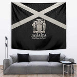 Jamaica Tapestry Out of Many One People Silver Color - African Pride