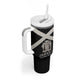 Personalized Jamaica Tumbler With Handle Out of Many One People Silver Color - African Pride