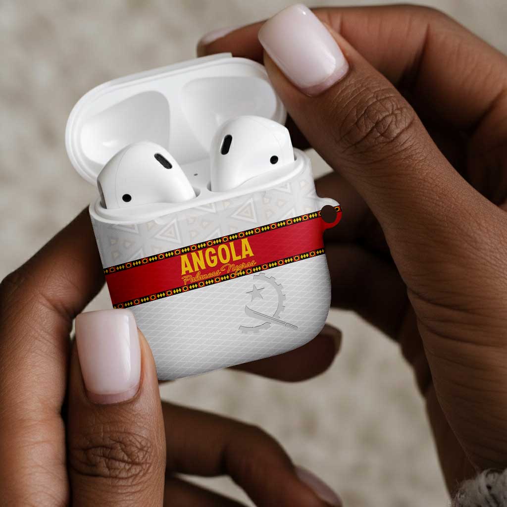 Angola Football AirPods Case Avante Palancas Negras - White