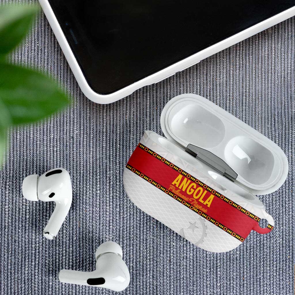 Angola Football AirPods Case Avante Palancas Negras - White