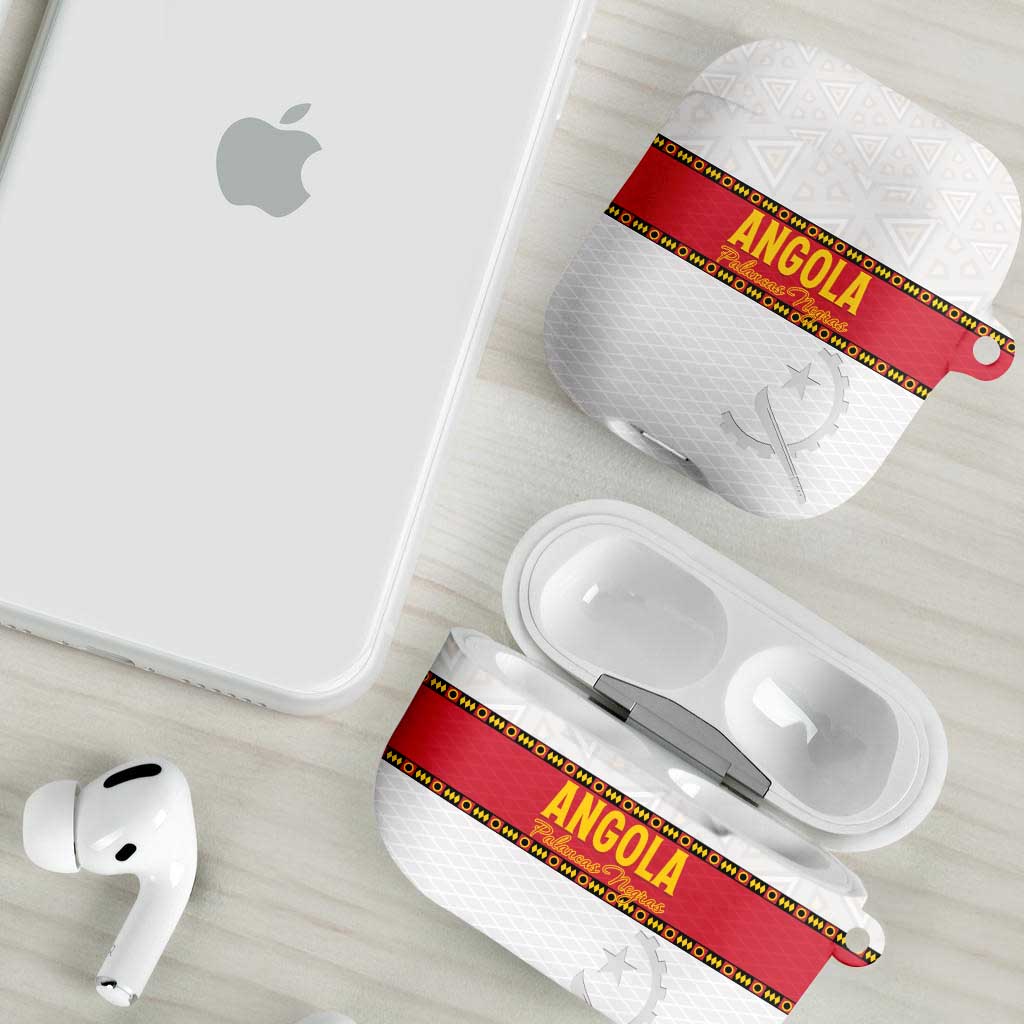 Angola Football AirPods Case Avante Palancas Negras - White