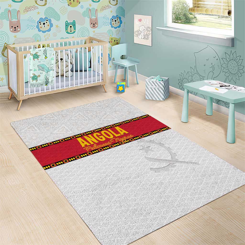Afro Angola Football Area Rug Go Palancas Negras - African Pride