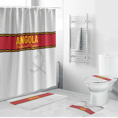 Angola Football Bathroom Set Avante Palancas Negras - White