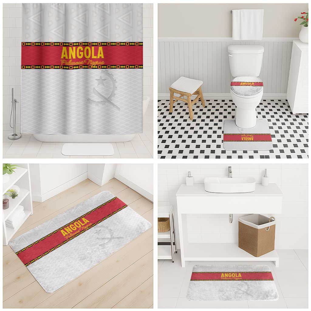 Angola Football Bathroom Set Avante Palancas Negras - White