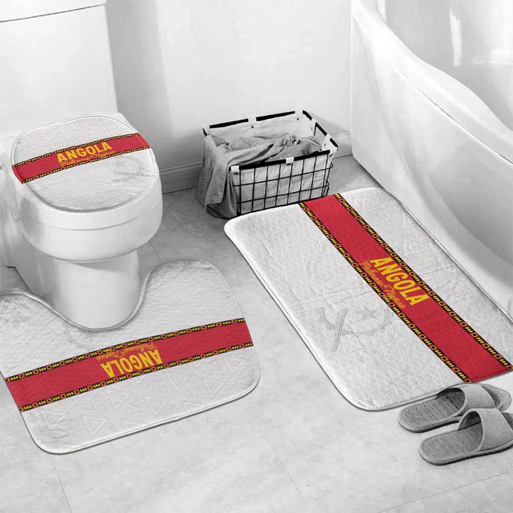 Angola Football Bathroom Set Avante Palancas Negras - White