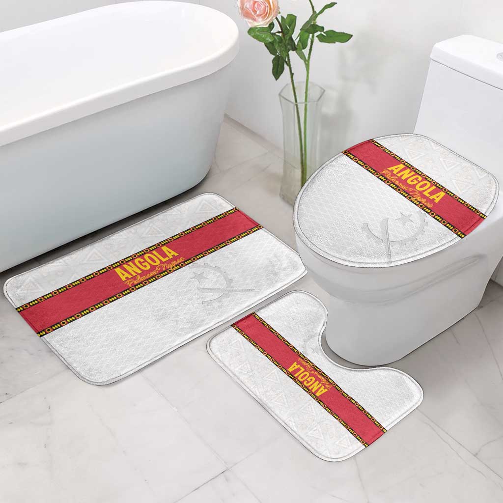 Angola Football Bathroom Set Avante Palancas Negras - White