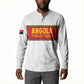 Custom Angola Football Button Sweatshirt Avante Palancas Negras - White