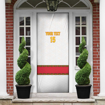 Custom Angola Football Door Cover Avante Palancas Negras - White