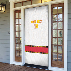 Custom Angola Football Door Cover Avante Palancas Negras - White