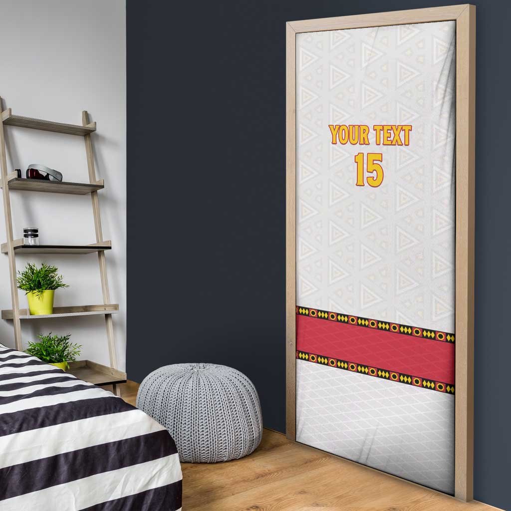 Custom Angola Football Door Cover Avante Palancas Negras - White