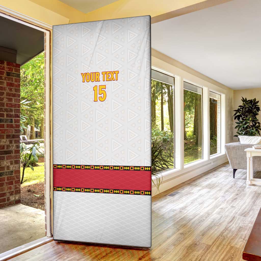 Custom Angola Football Door Cover Avante Palancas Negras - White