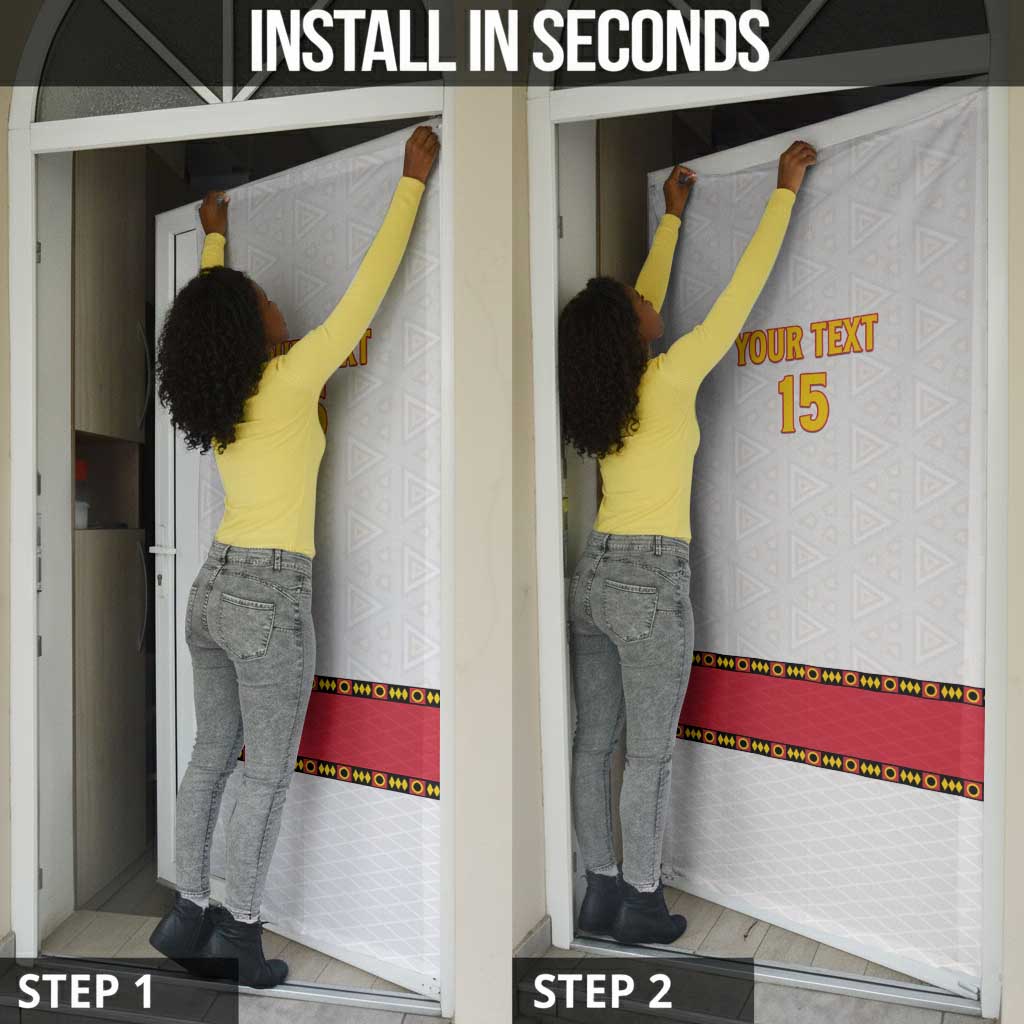 Custom Angola Football Door Cover Avante Palancas Negras - White