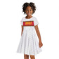 Afro Angola Football Custom Kid Short Sleeve Dress Go Palancas Negras - African Pride