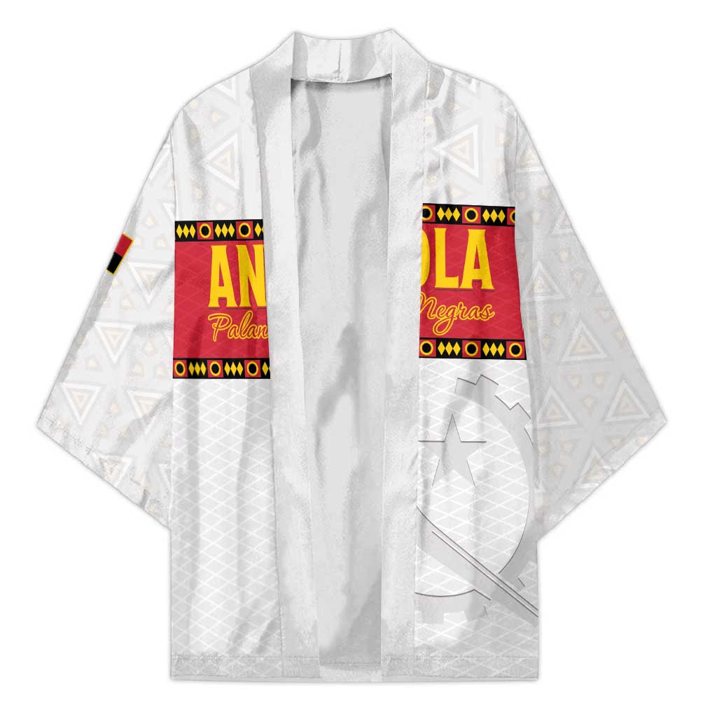 Custom Angola Football Kimono Avante Palancas Negras - White